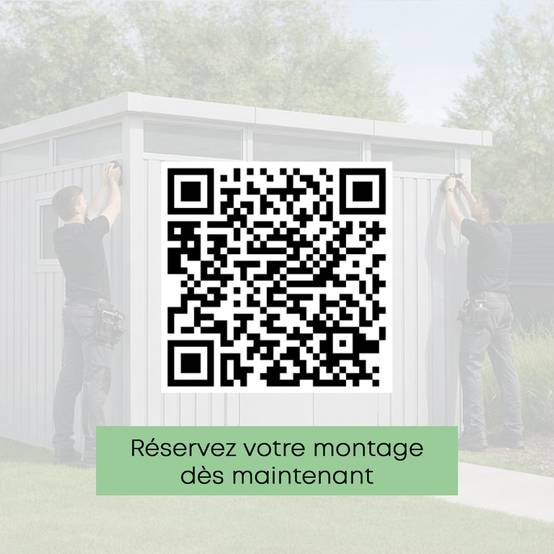 Abri de jardin métal avec bûcher 8,13 m² Trigano + kit d'ancrage - Image 4