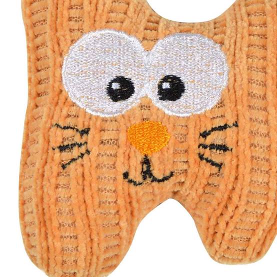 Love Story - Jouet Peluche pour Chat "Boho Cat" 12cm Moutarde - Image 2