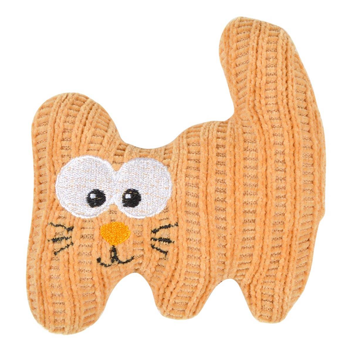 Love Story - Jouet Peluche pour Chat "Boho Cat" 12cm Moutarde - Image 1
