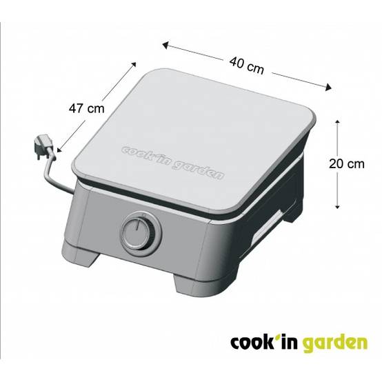 Cook in Garden - Plancha DUNE 40 - Électrique - Imagen 6