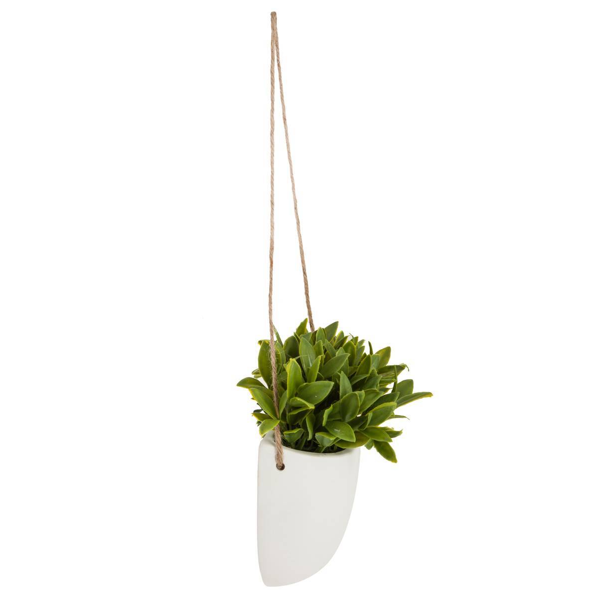 Atmosphera - Plante artificielle à suspendre pot céramique H20cm - Atmosphera Créateur d'intérieur - Imagen 3