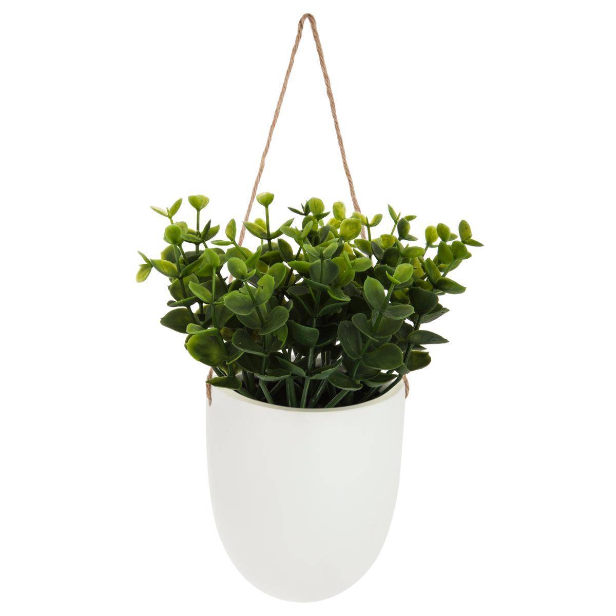 Atmosphera - Plante artificielle à suspendre pot céramique H20cm - Atmosphera Créateur d'intérieur - Imagen 1