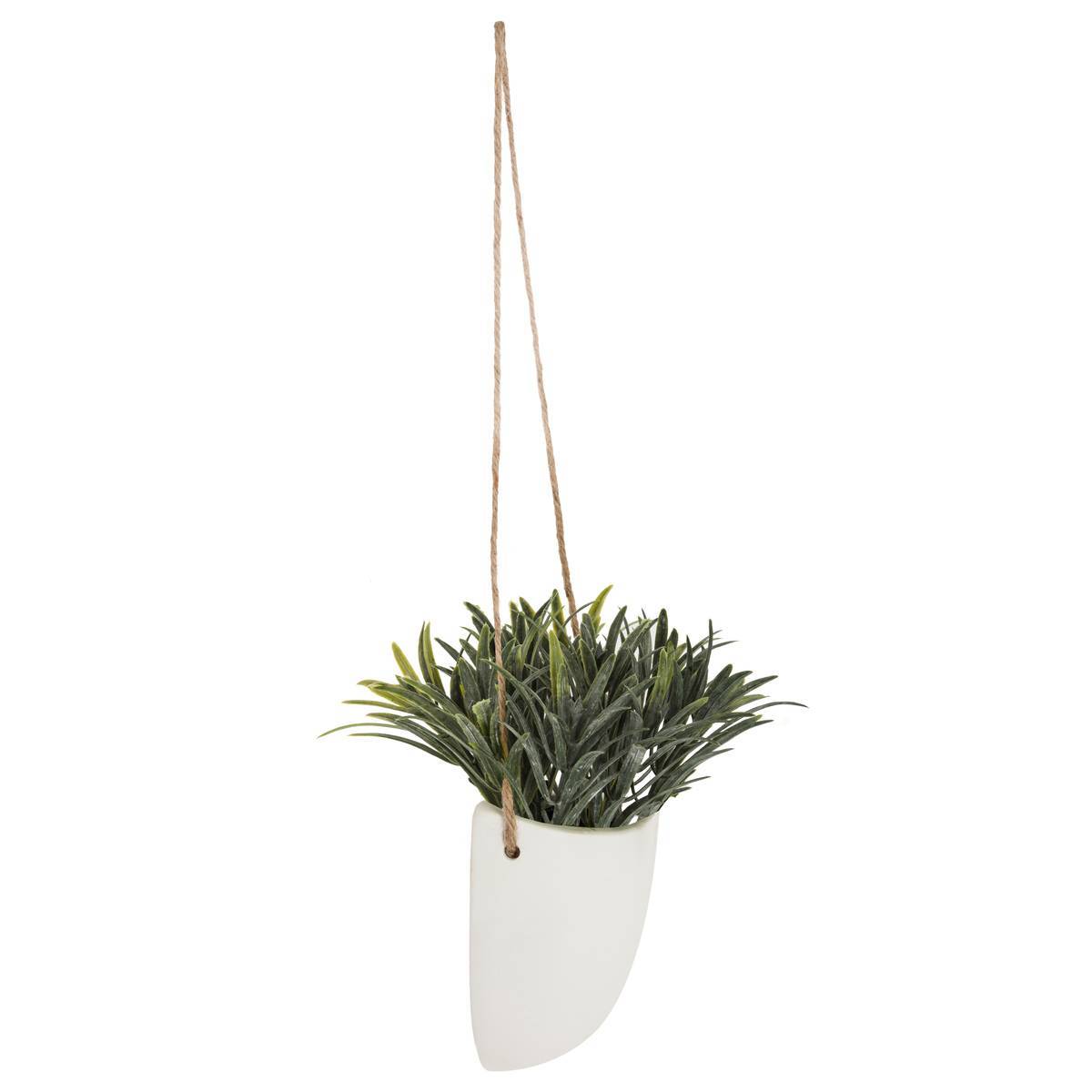 Atmosphera - Plante artificielle à suspendre pot céramique H20cm - Atmosphera Créateur d'intérieur - Imagen 5