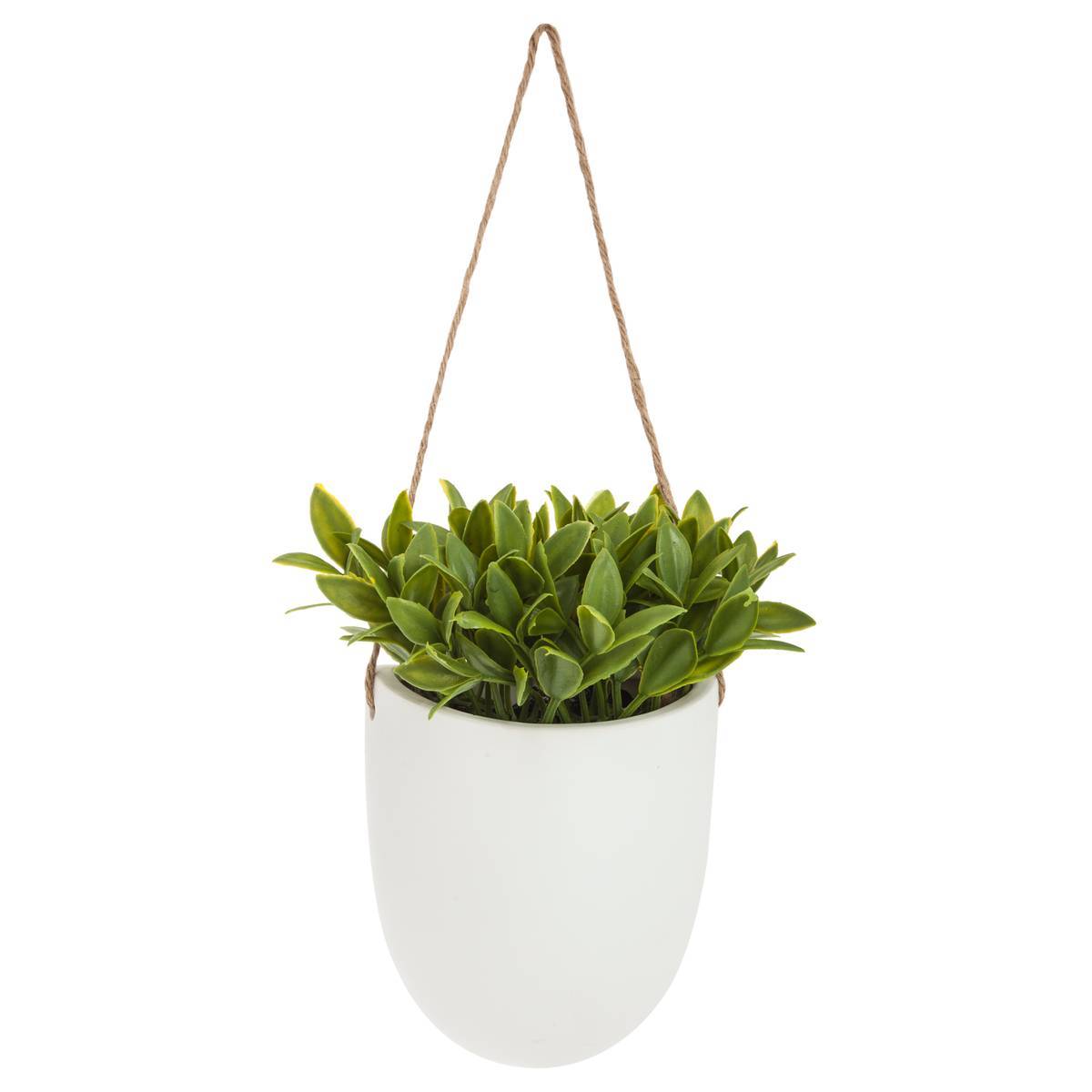 Atmosphera - Plante artificielle à suspendre pot céramique H20cm - Atmosphera Créateur d'intérieur - Imagen 2