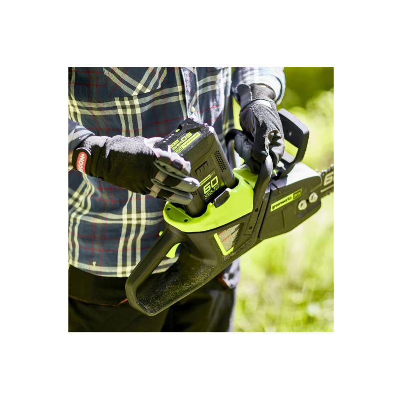 Greenworks - Tronçonneuse sans fil Brushless GREENWORKS 60V - Chaîne 40cm - Sans batterie ni chargeur - GD60CS40 - Image 4