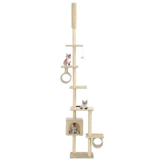Arbre à chat Mora Beige 70 X 58 X 260 cm - P87209B - Image 1