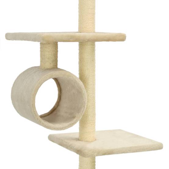 Arbre à chat Mora Beige 70 X 58 X 260 cm - P87209B - Image 5