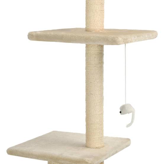 Arbre à chat Mora Beige 70 X 58 X 260 cm - P87209B - Image 4
