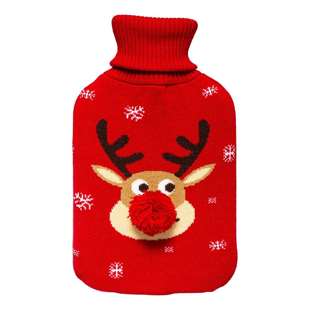 Sans Marque - Bouillotte renne "Rudolph en tricot qui tient chaud" - Imagen 1