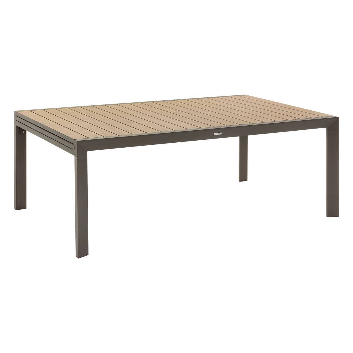 Hesperide - Table de jardin extensible "Évasion" en aluminium honey et praline traité époxy 14 places Hespéride - Imagen 1