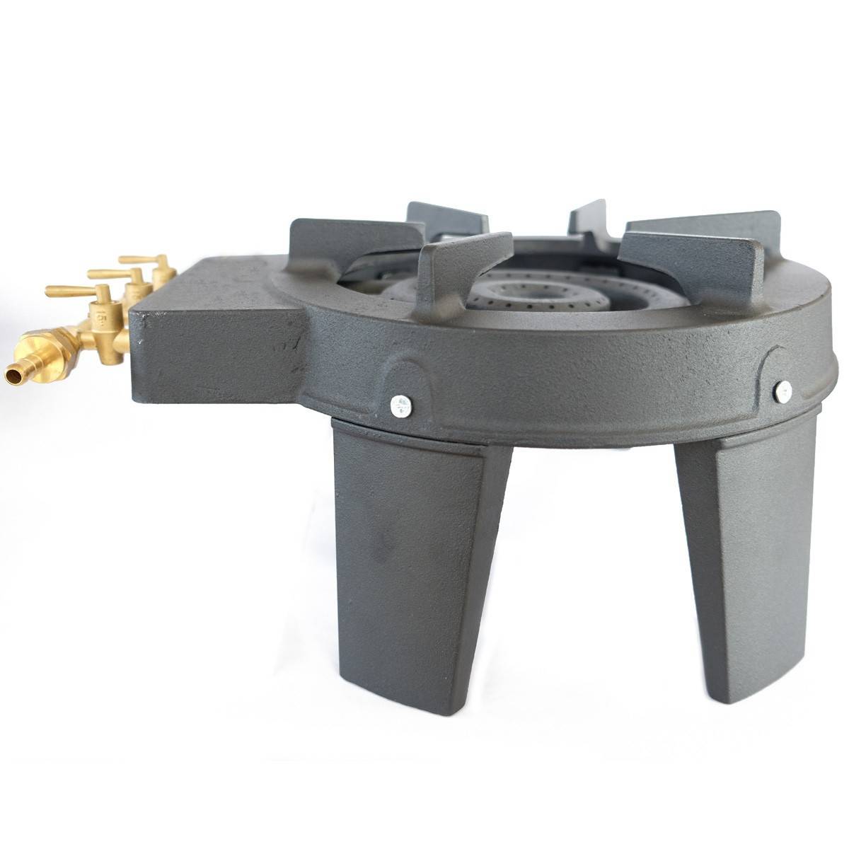 Rechaud gaz fonte véritable 9.8 KW 4 pieds 3 robinets + Tuyau gaz 1.50m et Détendeur Butane - Imagen 6