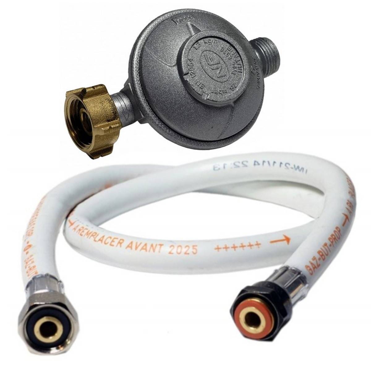 Rechaud gaz fonte véritable 9.8 KW 4 pieds 3 robinets + Tuyau gaz 1.50m et Détendeur Butane - Imagen 3
