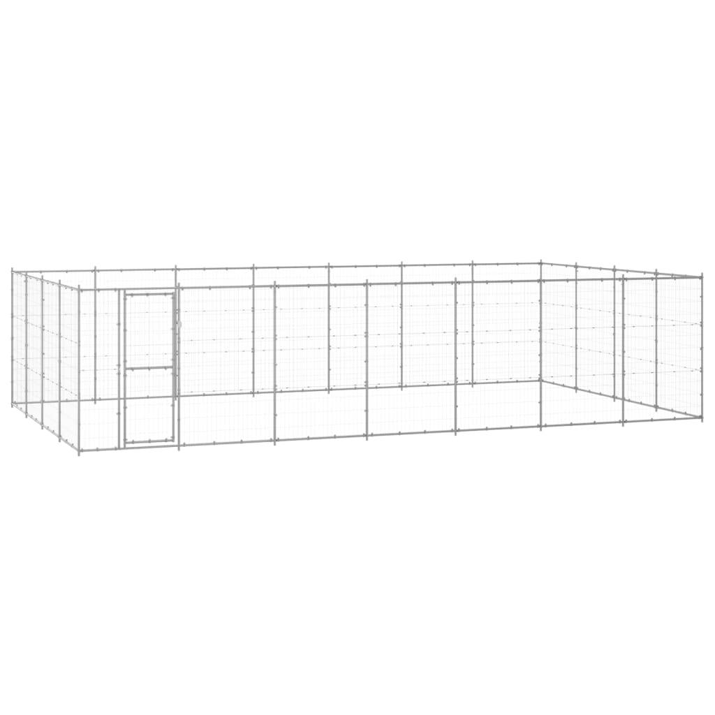 Vidaxl - Chenil extérieur Acier galvanisé 33,88 m² vidaXL 3082320 - Imagen 1