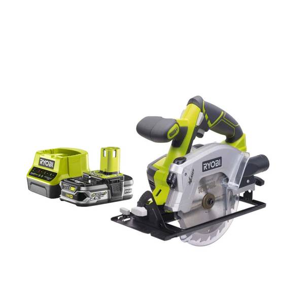 Ryobi - Pack RYOBI Scie circulaire 18V One+ diamètre 150 mm RWSL1801M - 1 Batterie 2.5Ah - 1 Chargeur rapide RC18120-125