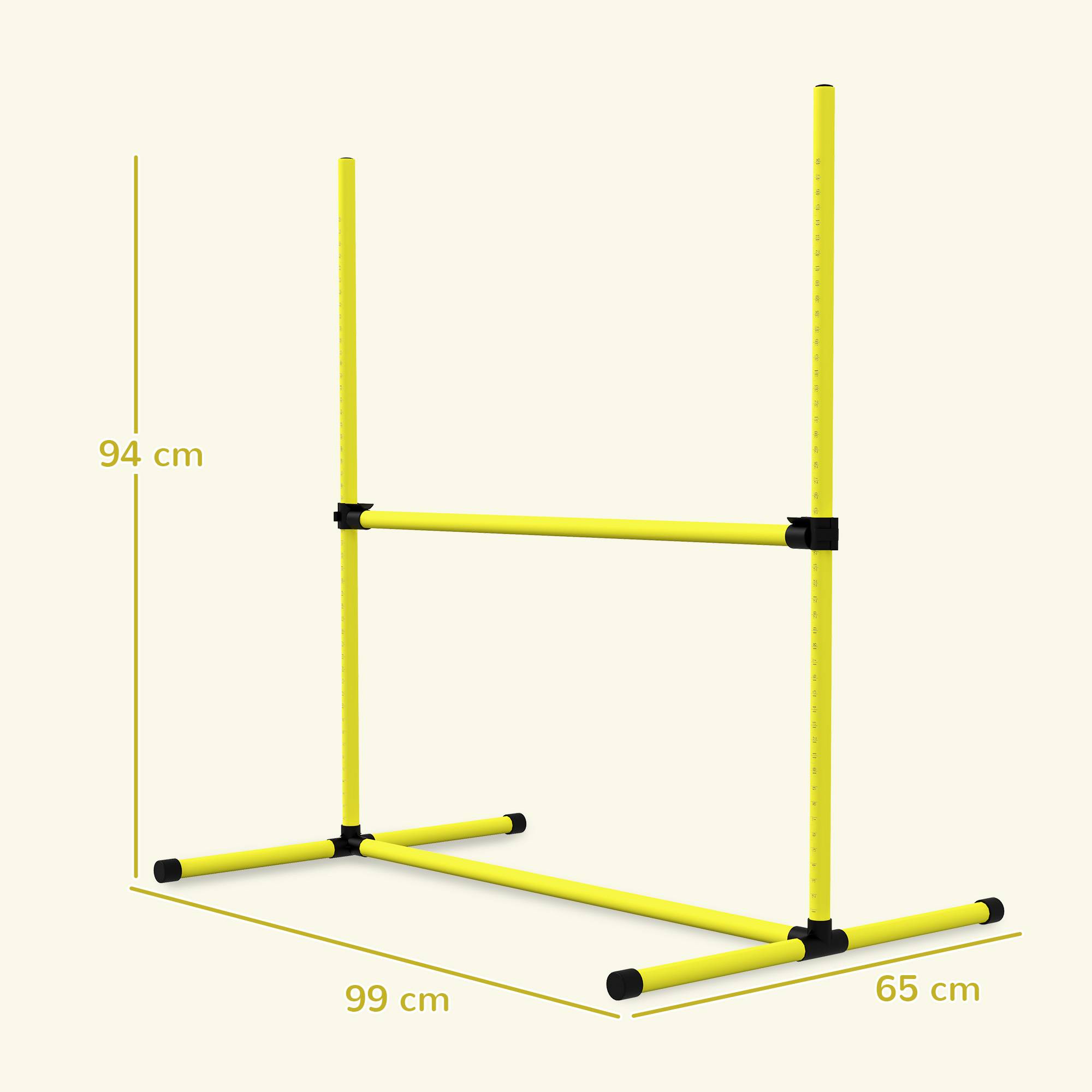 Kit d'agilité pour chien plastique jaune 99 x 65 x 94 cm - PANGIVO - Image 5
