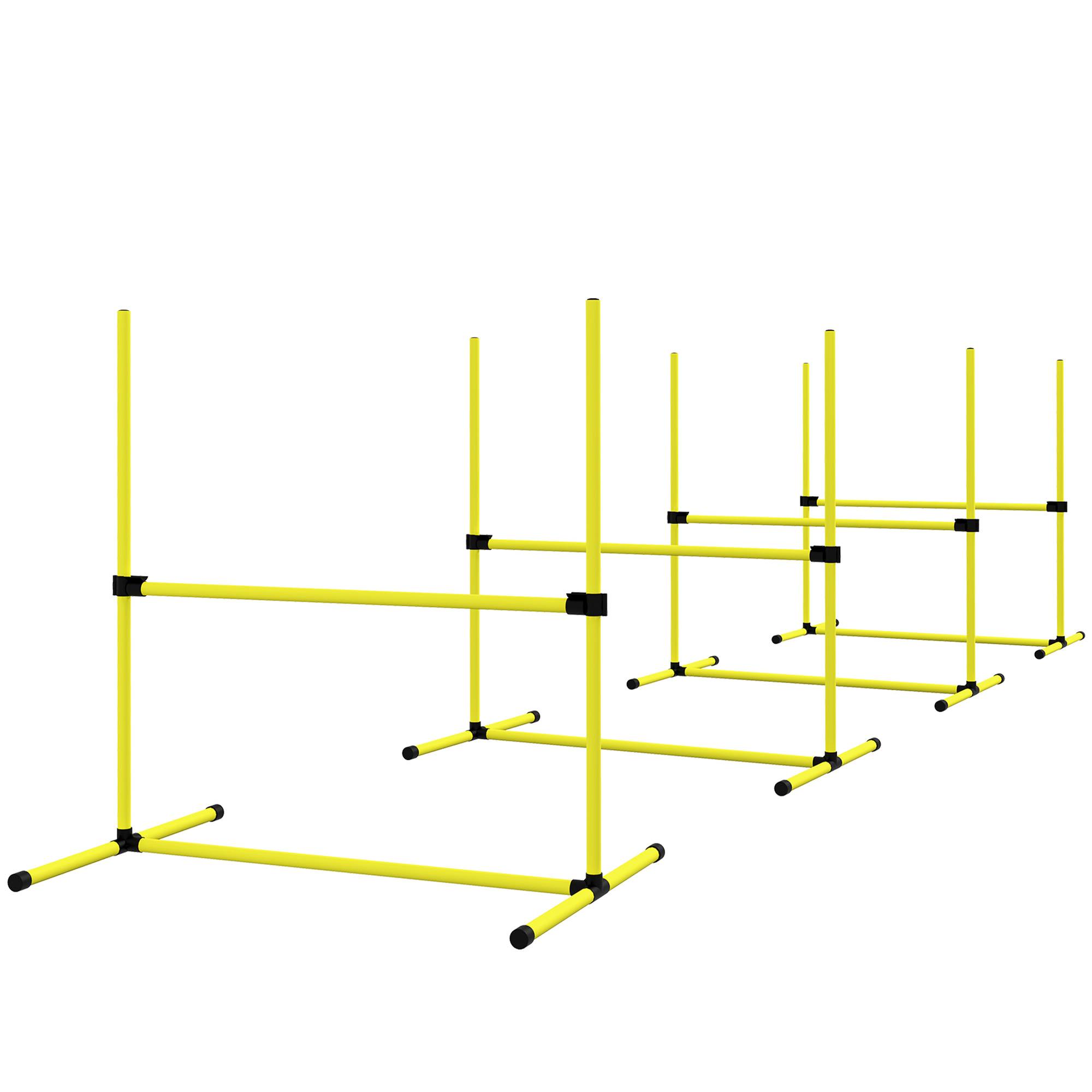 Kit d'agilité pour chien plastique jaune 99 x 65 x 94 cm - PANGIVO - Image 2