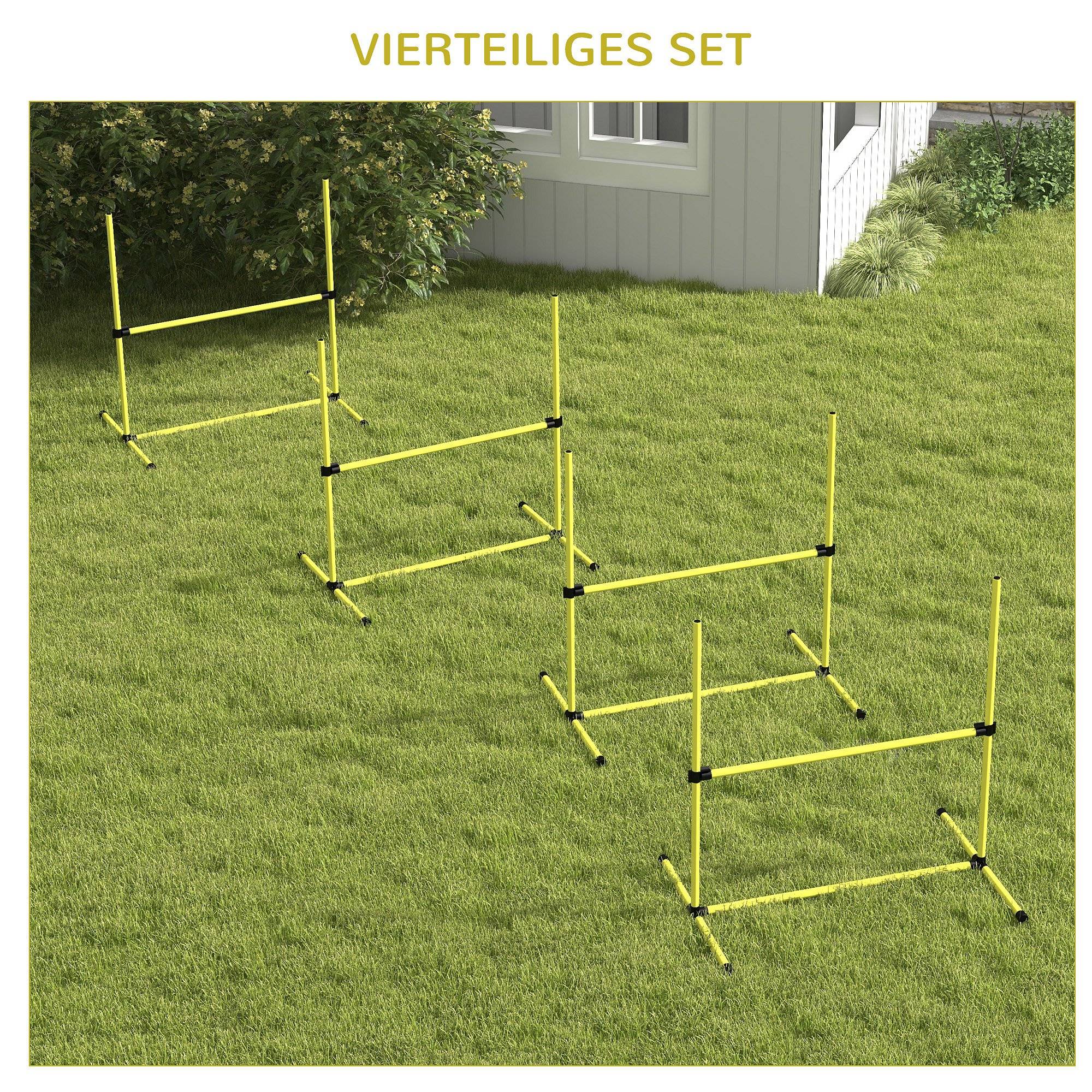 Kit d'agilité pour chien plastique jaune 99 x 65 x 94 cm - PANGIVO - Image 7