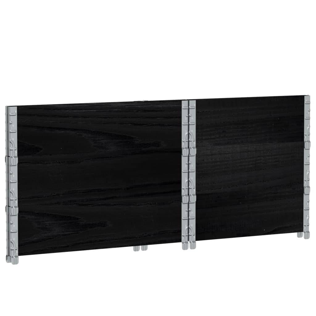 Jardinière bois noir 80 x 60 x 60.5 cm - PANGIVO - Image 6