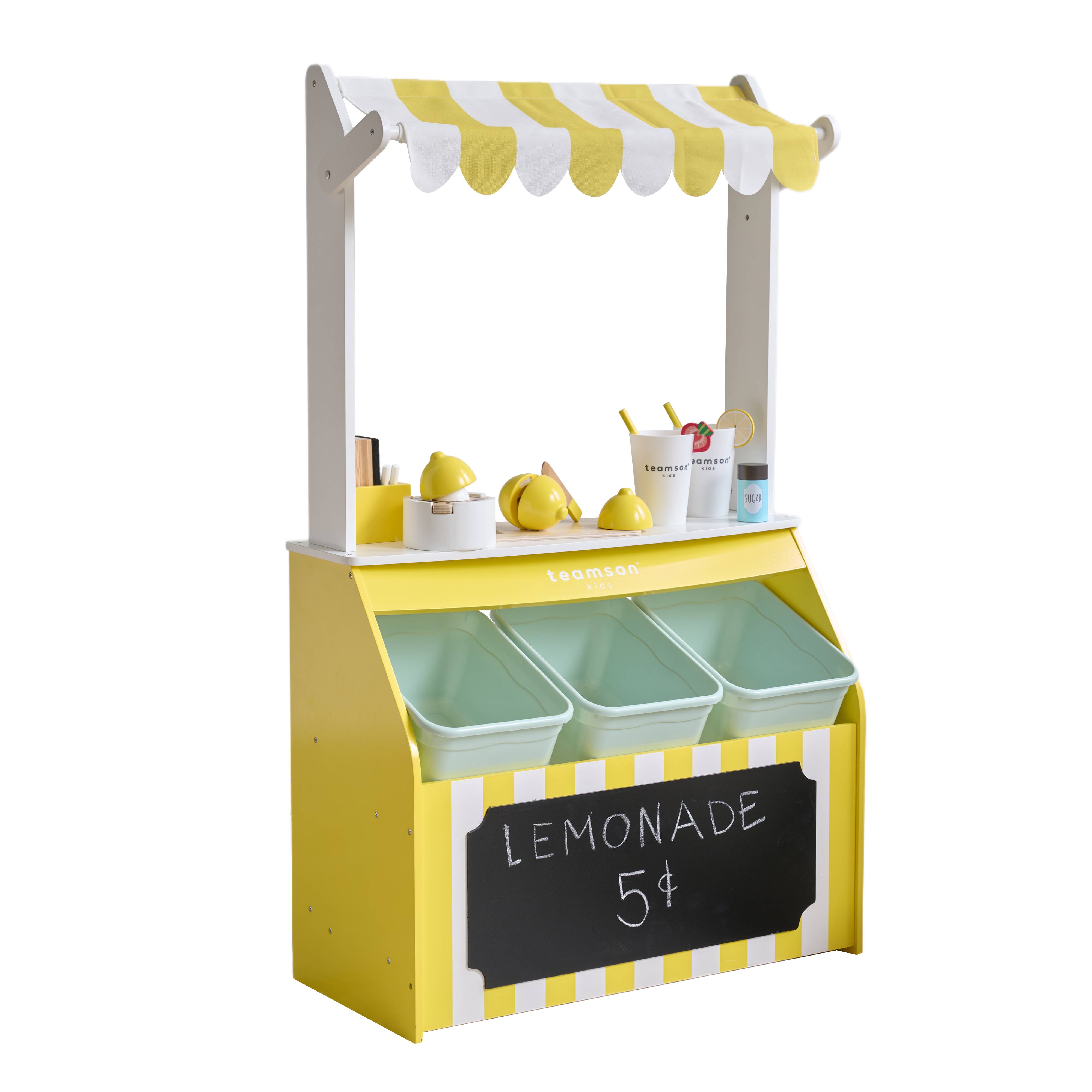 Stand de limonade en bois, 100 cm, Blanc Teamson Kids