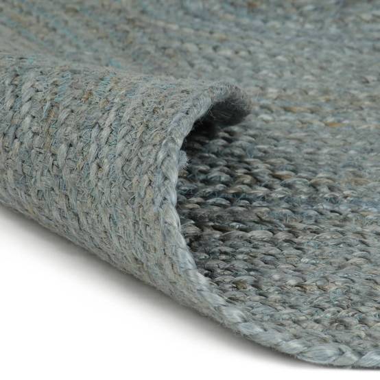 Tapis Rond en Jute Tressé Artisanal pour Salon ou Chambre Style Bohème Vert Olive 120 cm – ComfortXL Outdoor Living - Image 2