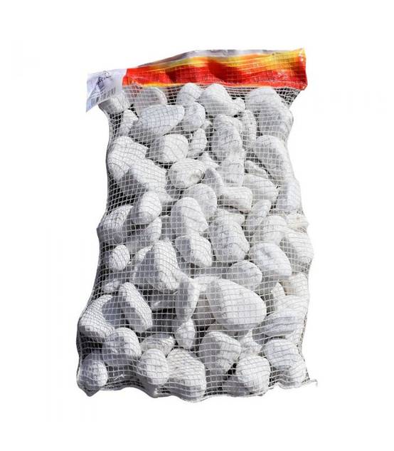Galet marbre blanc pur 40-60mm, 10 filets de 20 kg - F-PAI050-10x20 - Image 3