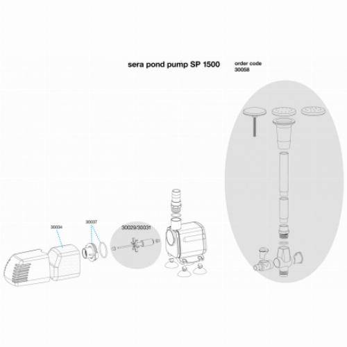 Sera - Pompe pour jet d'eau - Sera Pond SP - 2000 - Imagen 3
