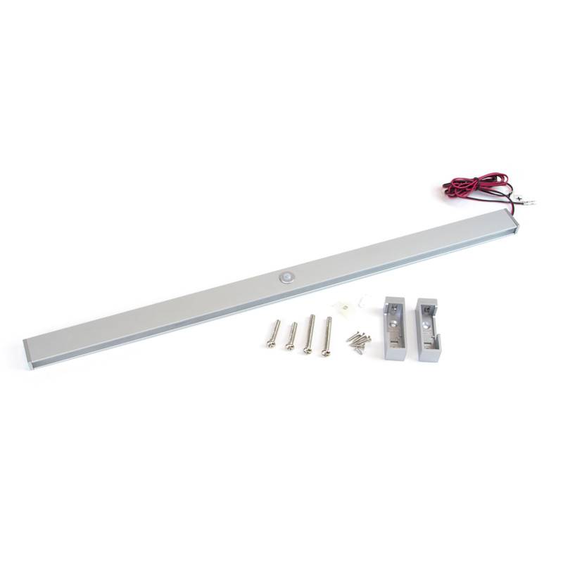 Emuca - Emuca 5074762 Barre De Penderie Pour Armoire Polux Avec Lumière Led Avec Détecteur De Mouvement (12v Dc), 858, Anodisé Mat. - Imagen 3