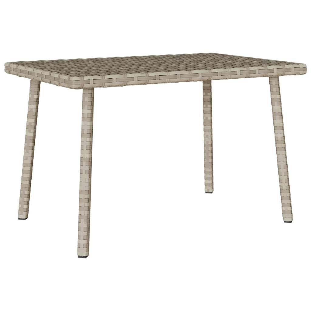 PANGIVO - Table basse de jardin rectangulaire gris clair résine tressée 60 x 40 x 37 cm - PANGIVO - Image 2