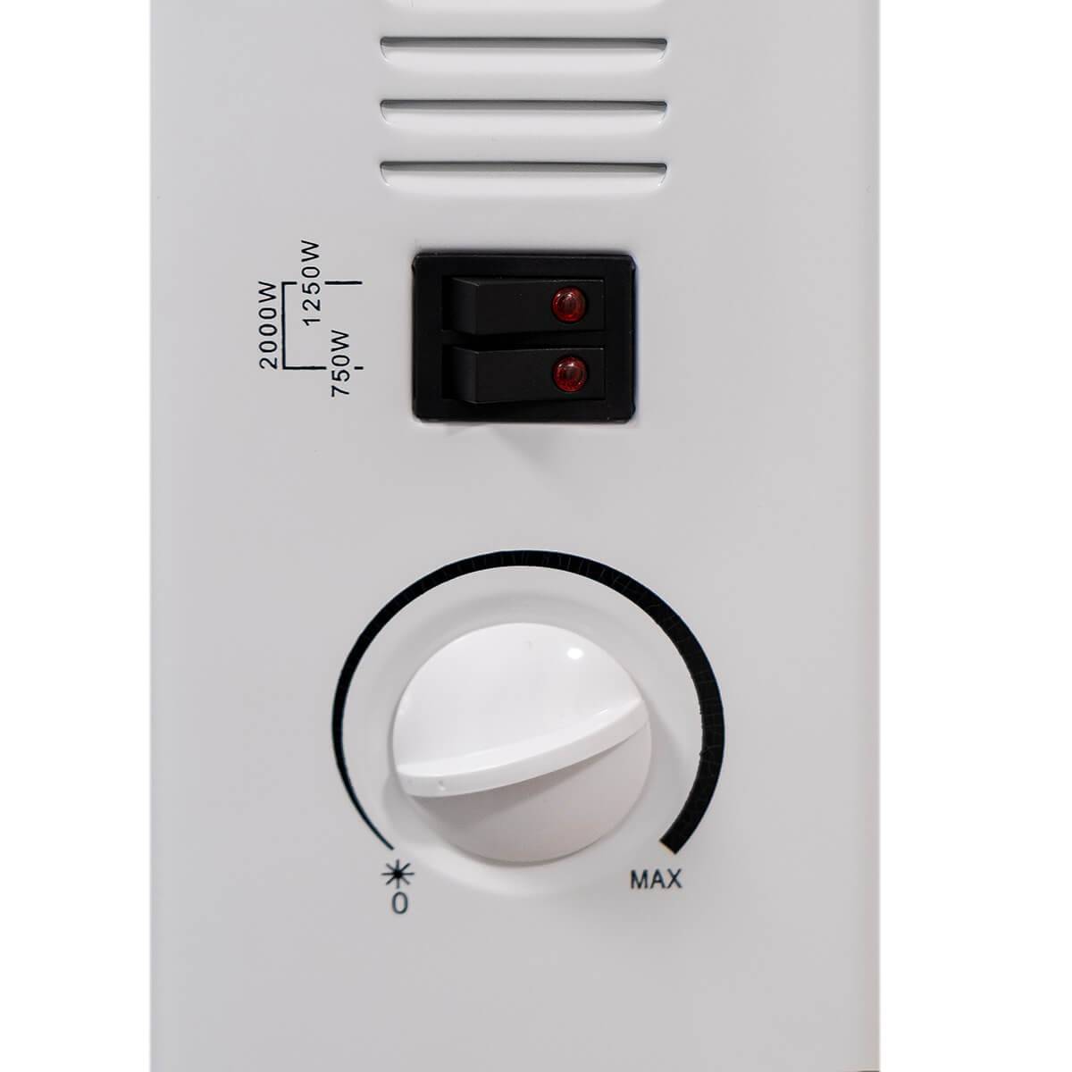 Radiateur Électrique Classic 2000W 3 puissances de chauffe - Chauffage d'appoint sur pieds Thermostat NIKLAS - Imagen 7