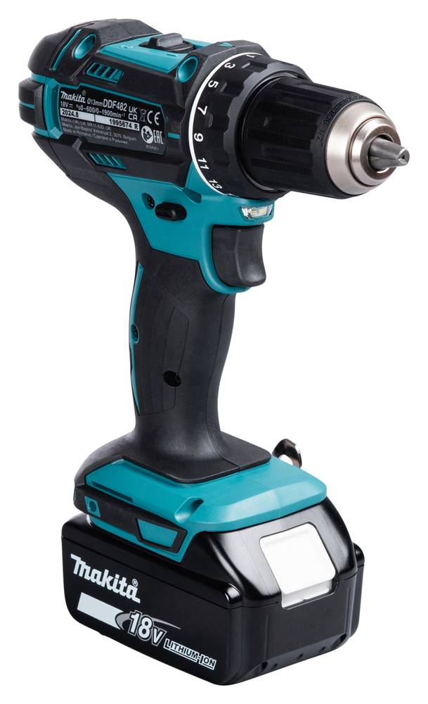 Makita - Perceuse visseuse LXT ®DDF482SFE - MAKITA - avec 2 batteries 3A - chargeur - mallette - DDF482SFE - Image 5