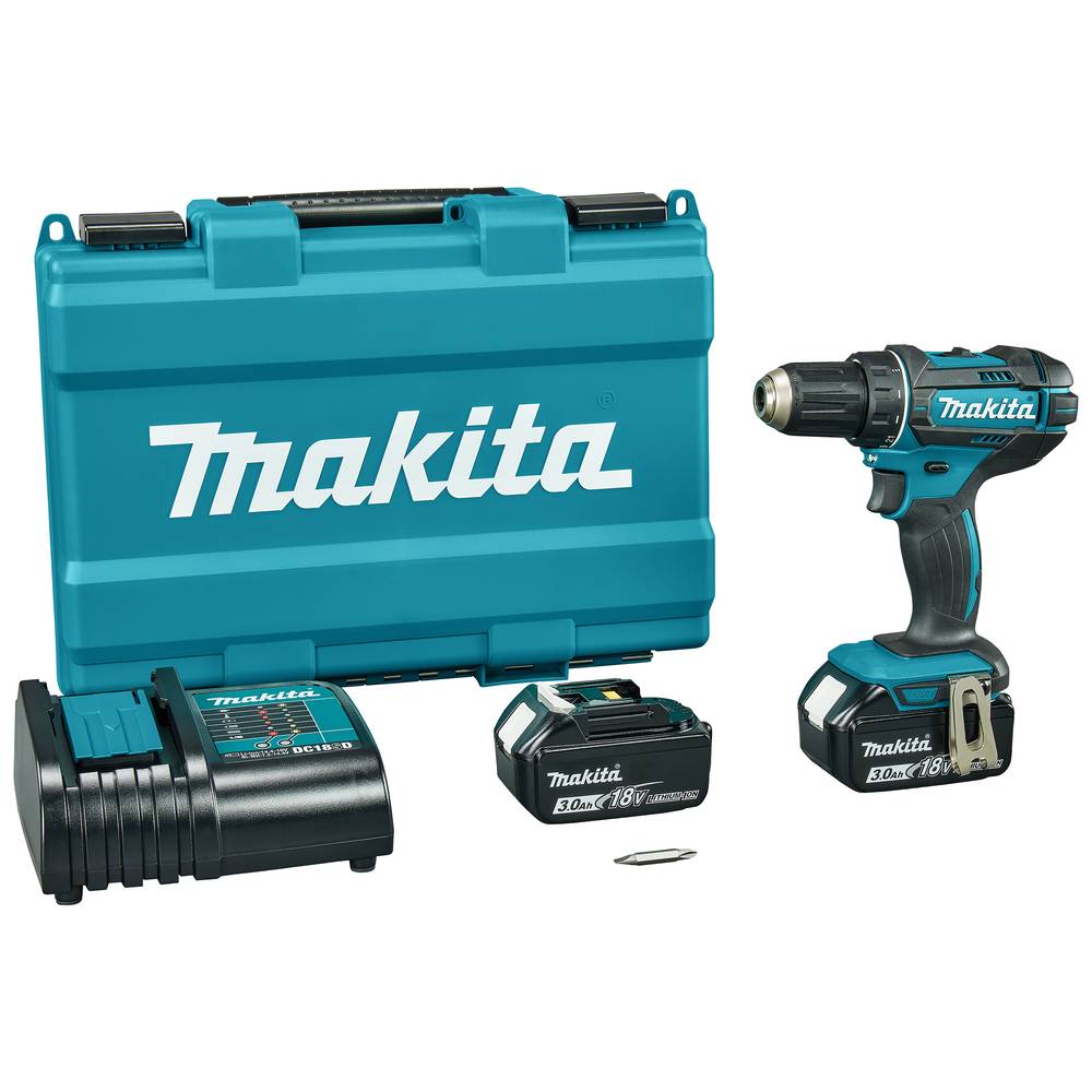 Makita - Perceuse visseuse LXT ®DDF482SFE - MAKITA - avec 2 batteries 3A - chargeur - mallette - DDF482SFE - Image 1