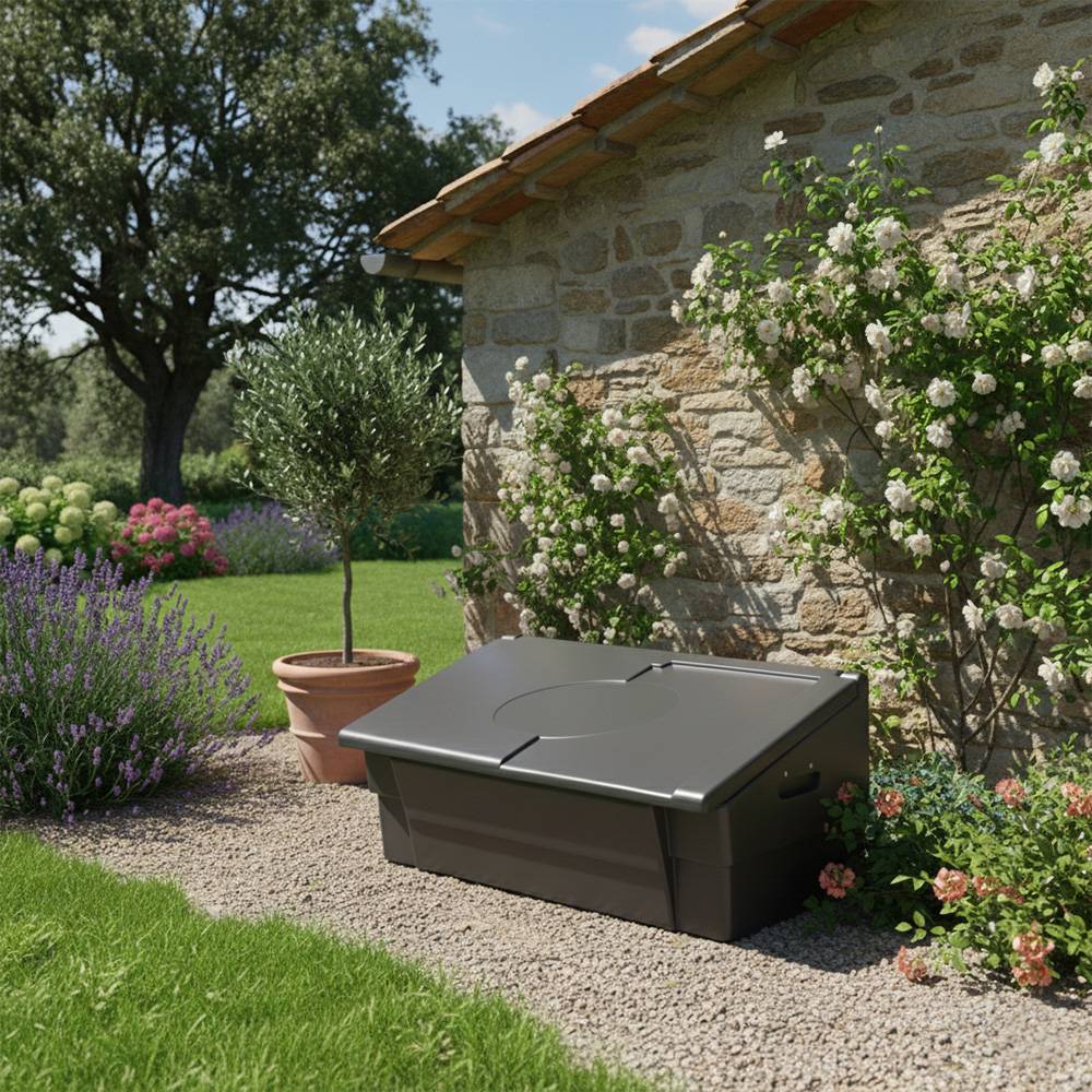 Coffre de jardin 100l -plast'up rotomoulage - Imagen 2