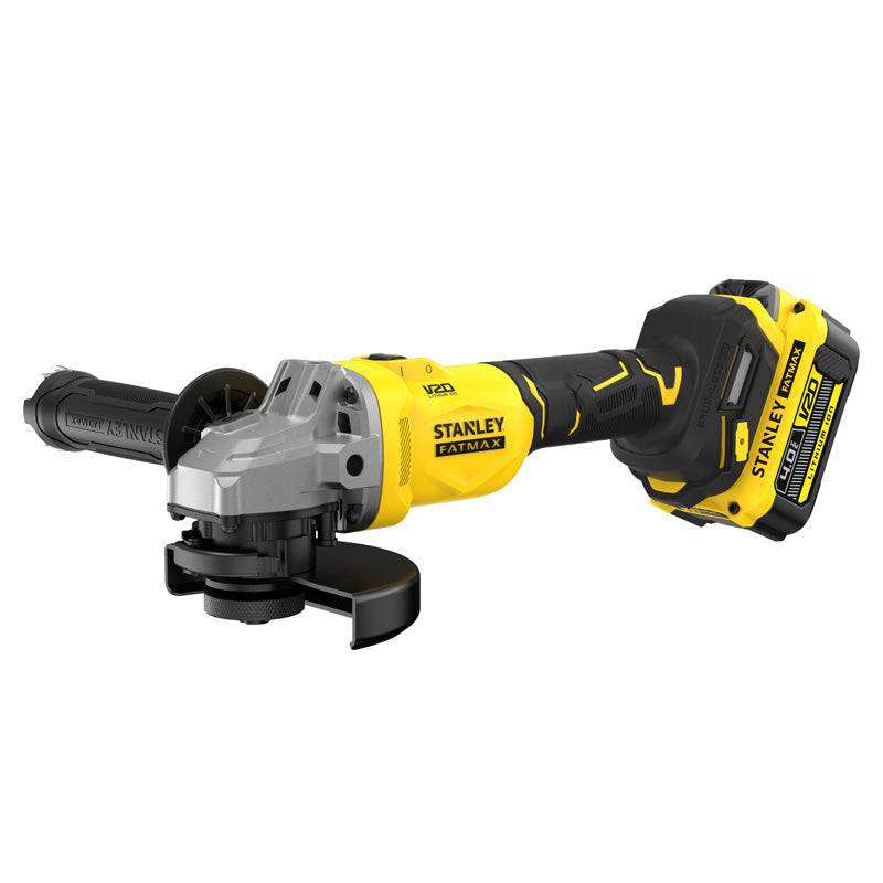 stanley - Meuleuse D'Angle 125 mm Brushless Lithium 18V - 1 Batterie 4 Ah En Kit Pro-Stack - SFMCG710M1T-QW STANLEY FATMAX V20 Stanley - Image 1