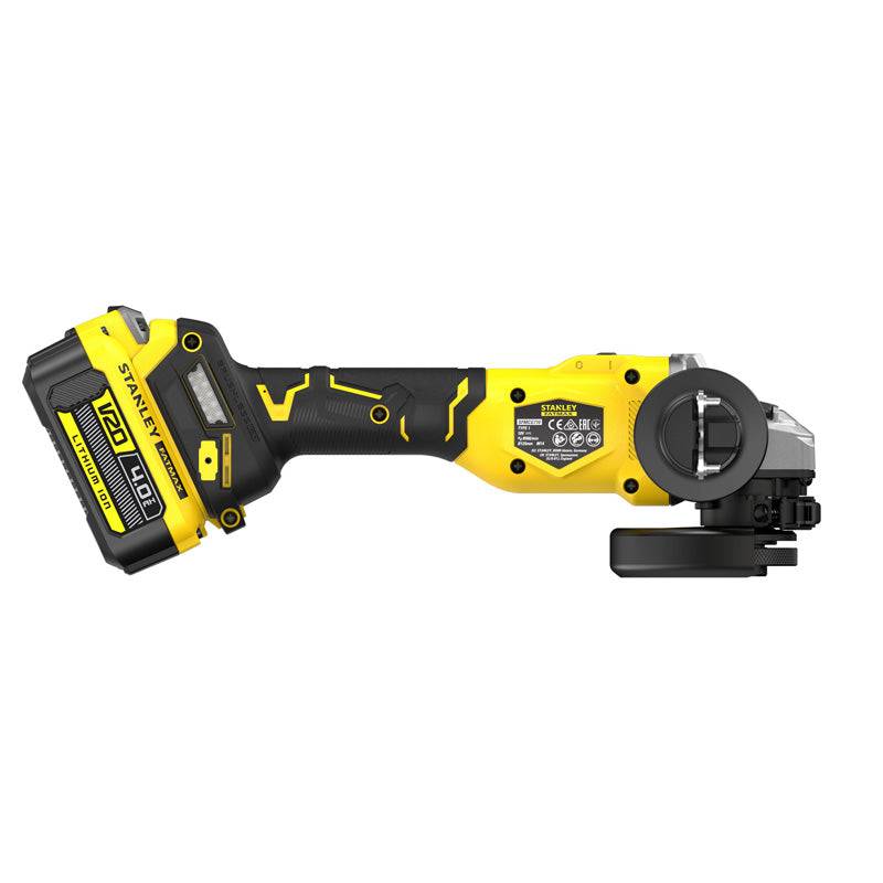 stanley - Meuleuse D'Angle 125 mm Brushless Lithium 18V - 1 Batterie 4 Ah En Kit Pro-Stack - SFMCG710M1T-QW STANLEY FATMAX V20 Stanley - Image 3