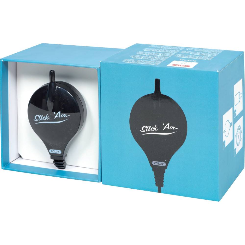 Zolux - Bulleur aérateur 1.5w débit 18.6 L/h noir pour aquarium max 50 Litres - Imagen 3