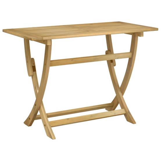 Maison Chic - Table pliable de jardin | Table d'extérieur 110x55x75 cm bois d'acacia solide - Image 6