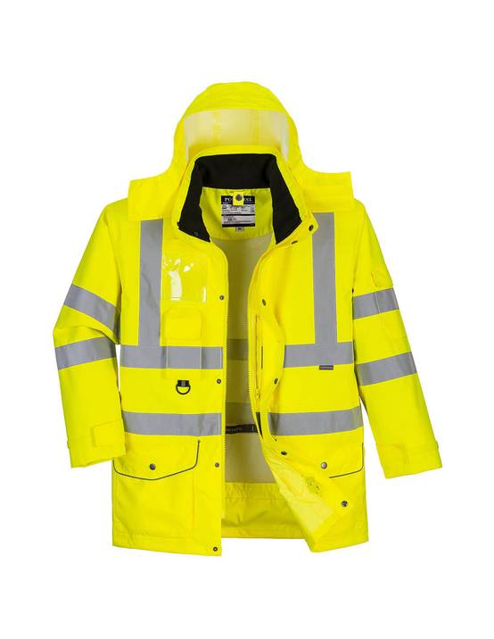 Parka Hi-vis 7-en-1 Couleur : Jaune Taille Xl - Portwest