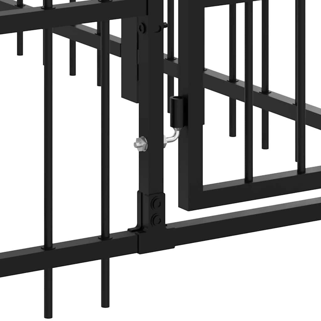 Vidaxl - Chenil d'extérieur pour chiens Acier 42,34 m² vidaXL 3124639 - Imagen 6