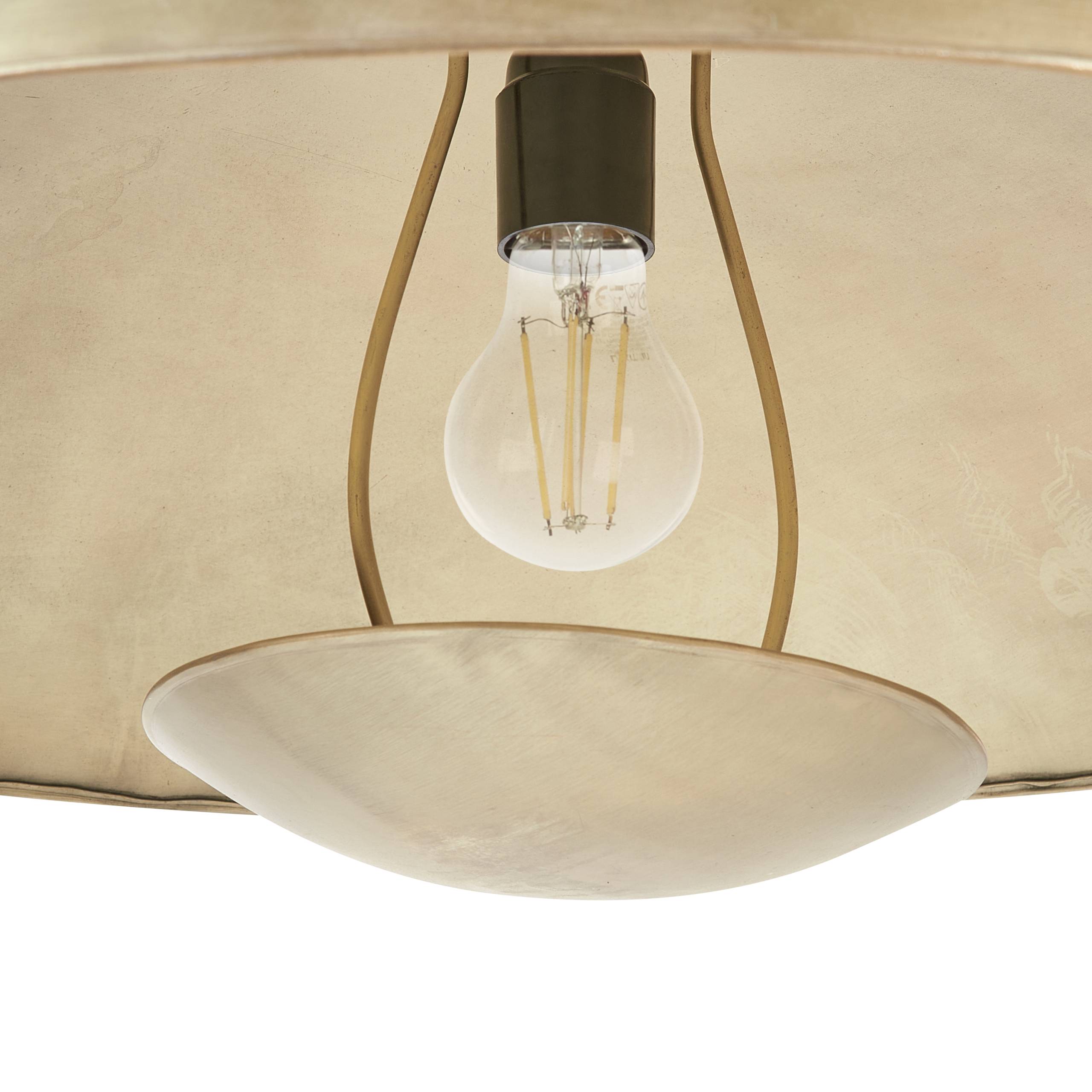 Beliani - Lampe suspension Métal Doré AGRANI - 60x60x150- Beliani - Image 5