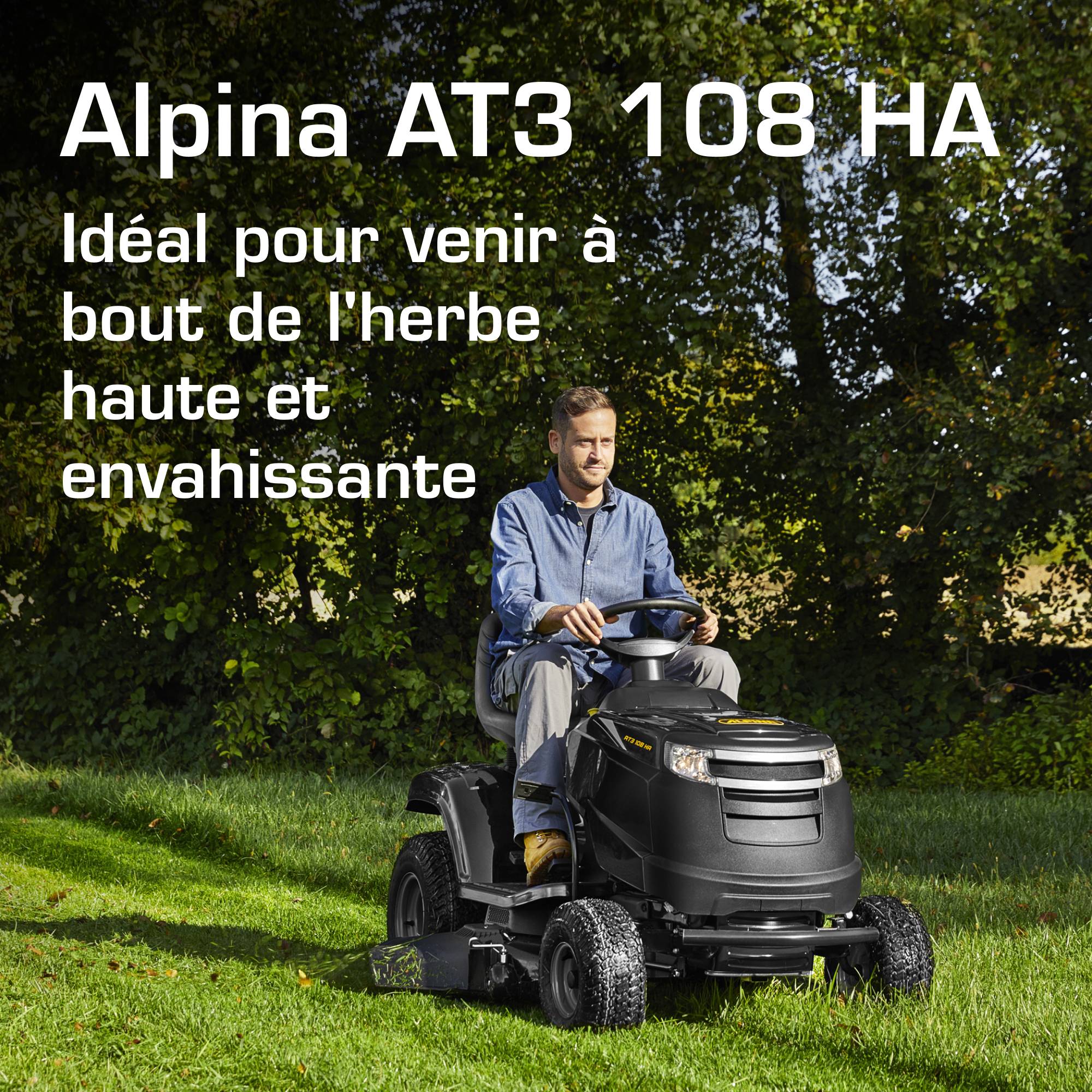 Alpina - Tondeuse AT3 108 HA, moteur 432cc, plateau 108cm, éjection latérale - ALPINA - Image 2