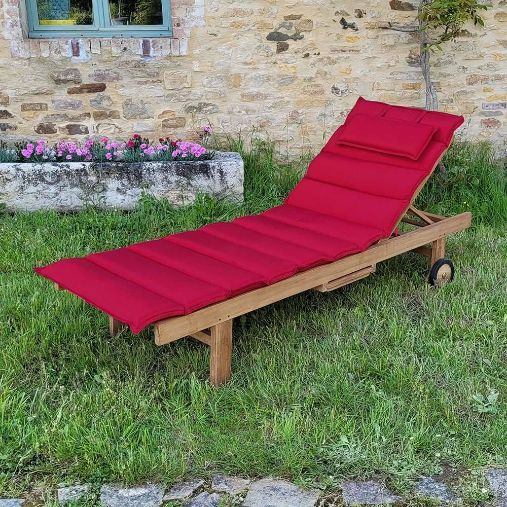 Matelas framboise pour bain de soleil - TECK'Attitude - Imagen 2