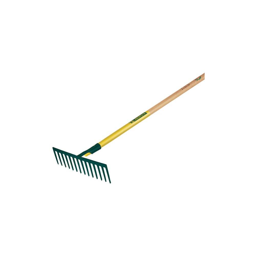 Râteau 16 dents droites manche bois 150 cm certifié PEFC 100% - Leborgne