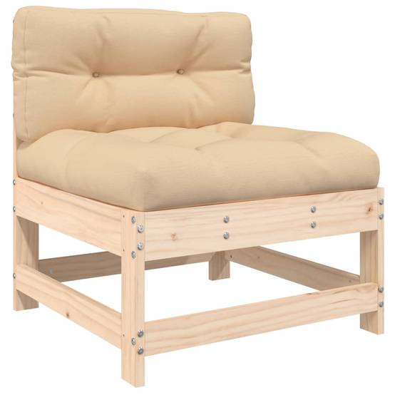 Vidaxl - Salon de jardin 6 pcs avec coussins bois massif vidaXL 3185906 - Image 5