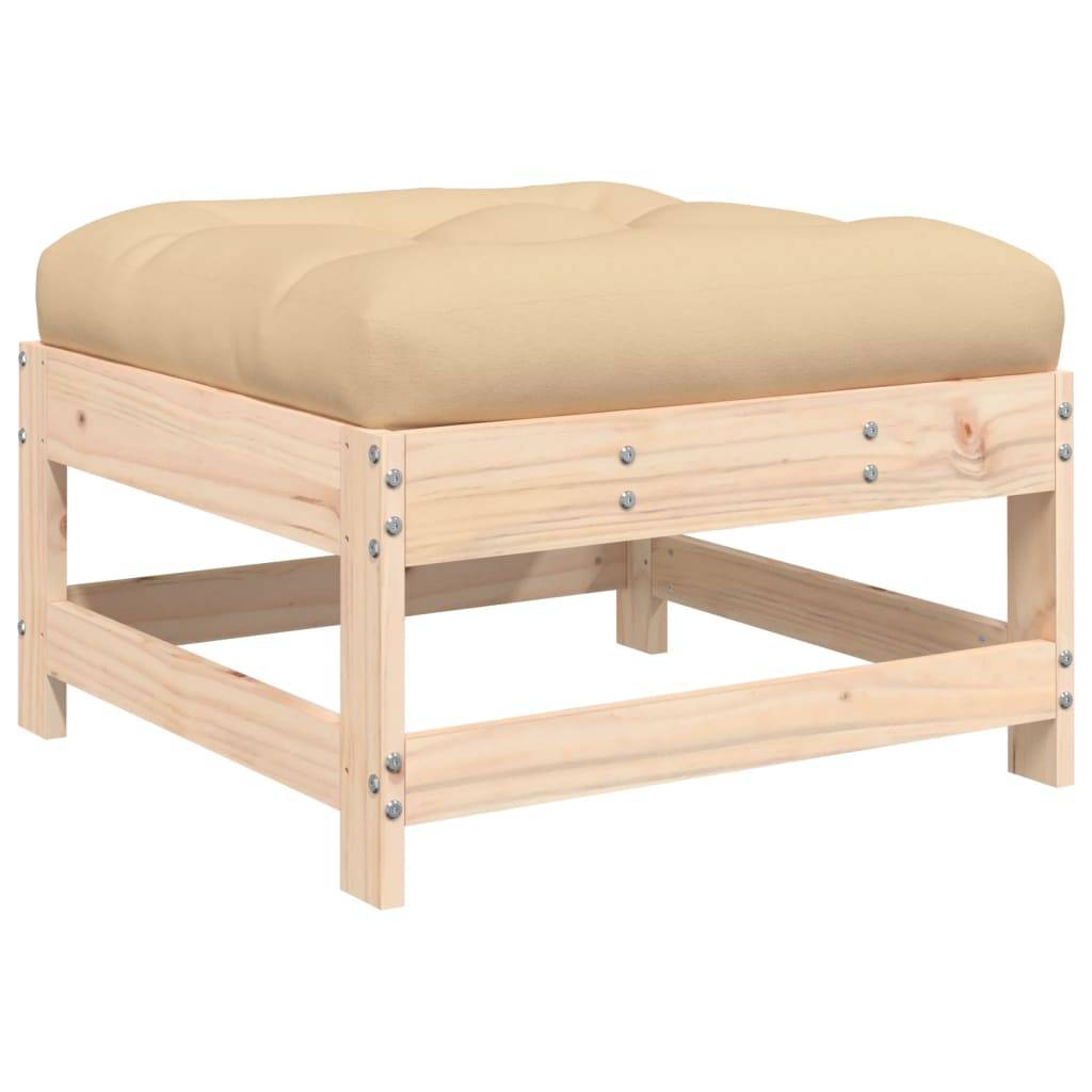 Vidaxl - Salon de jardin 6 pcs avec coussins bois massif vidaXL 3185906 - Image 7