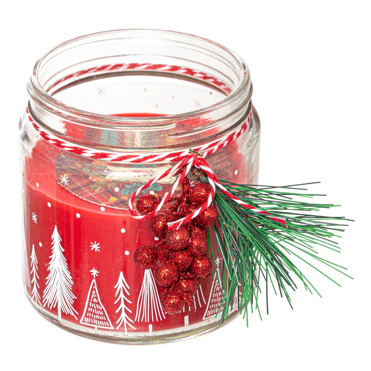 Fééric Lights & Christmas - Bougie parfumée 315 gr avec pot verre imprimé assorti - Feeric Lights & Christmas - Imagen 2