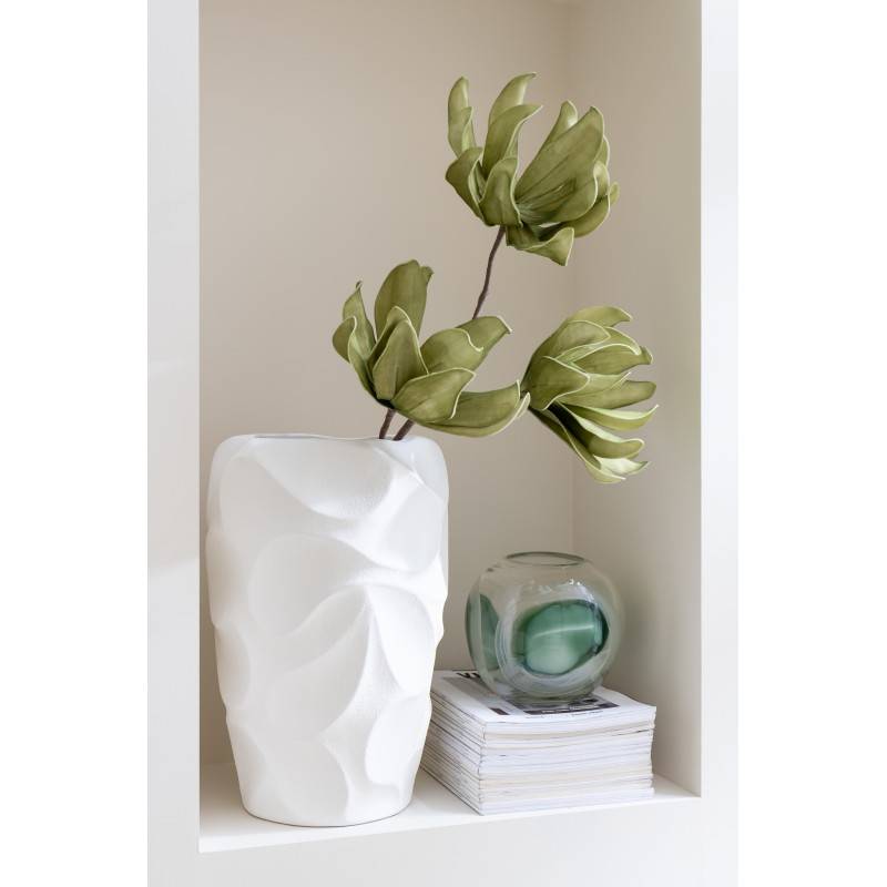 J-Line - Vase en céramique blanc 27.5x27.5x43 cm - J-Line - Image 3