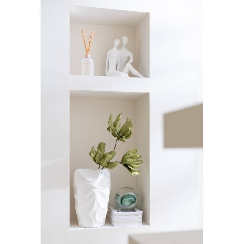 J-Line - Vase en céramique blanc 27.5x27.5x43 cm - J-Line - Image 4