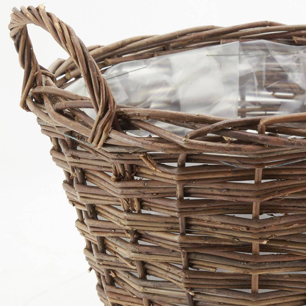 Aubry Gaspard - Corbeille ronde en osier brut 3 brins - Imagen 3