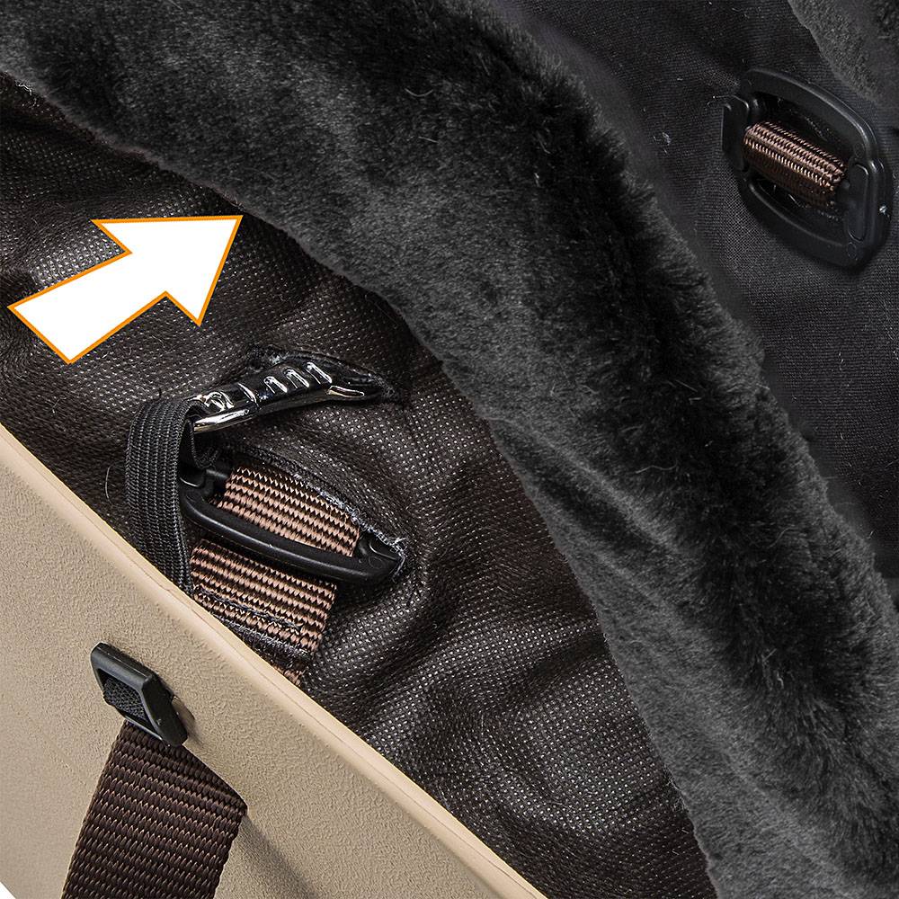Ferplast - Revêtement chaud cover pour sac With-Me Ferplast extérieur peluche 2 couleurs - Imagen 4