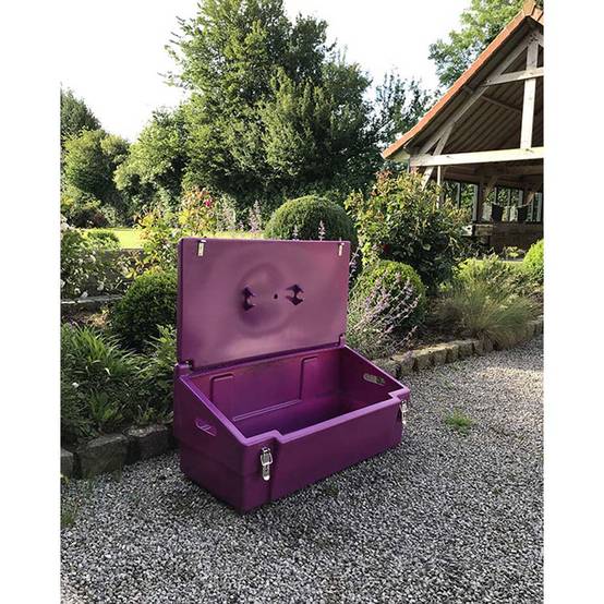 Coffre de jardin 100l avec grenouillères-plast'up rotomoulage - Imagen 3